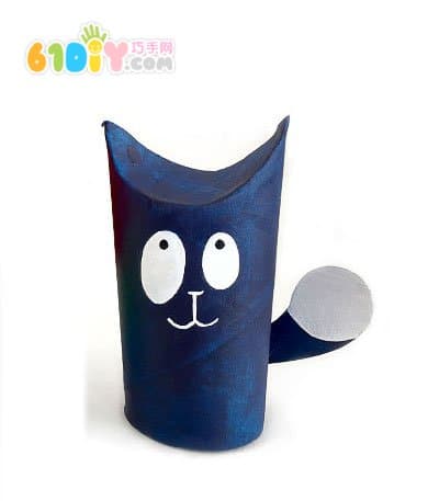 Roll Paper Tube Handmade DIY Kitten