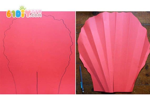 Three-dimensional large paper flower DIY production