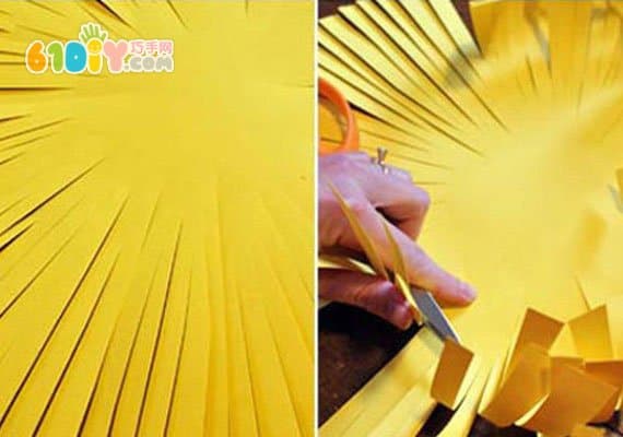 Three-dimensional large paper flower DIY production
