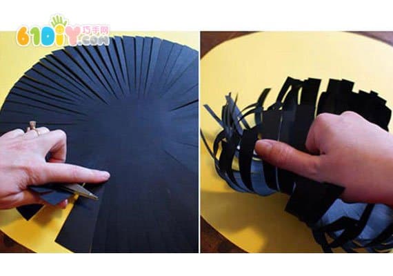 Three-dimensional large paper flower DIY production