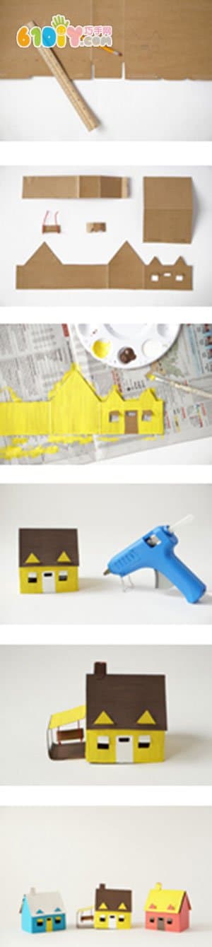 Waste Utilization Parent-Child DIY Cardboard Small House