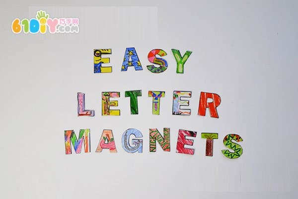 Creative baby letter coloring handmade