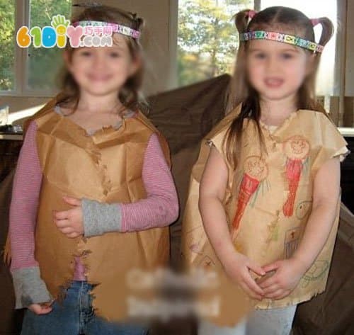 Leather Color Paper Bag for Indian Environmental Protection Clothing