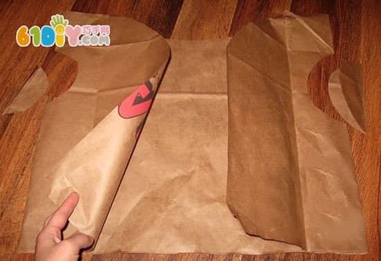 Leather Color Paper Bag for Indian Environmental Protection Clothing