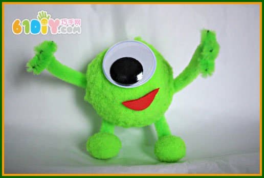 Hair ball hair root making mini monster