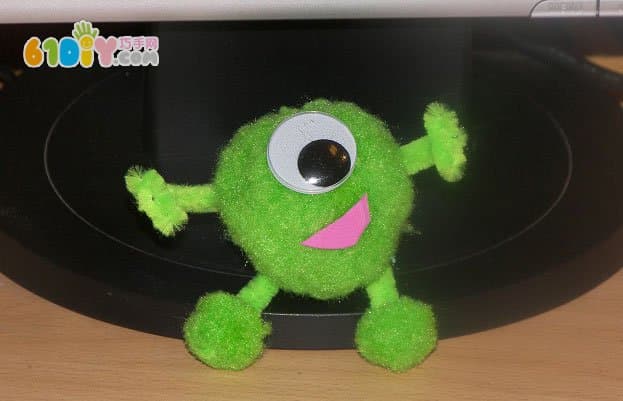 Hair ball hair root making mini monster