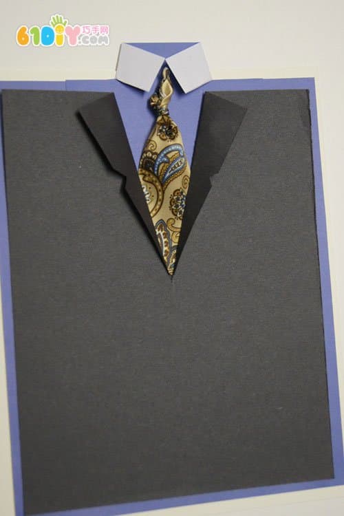 Father's Day Handmade Suit and Tie Card Tutorial