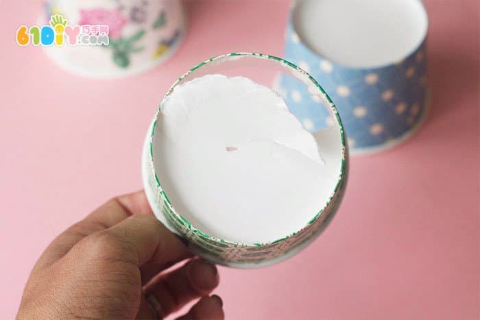 Paper cup handmade crown