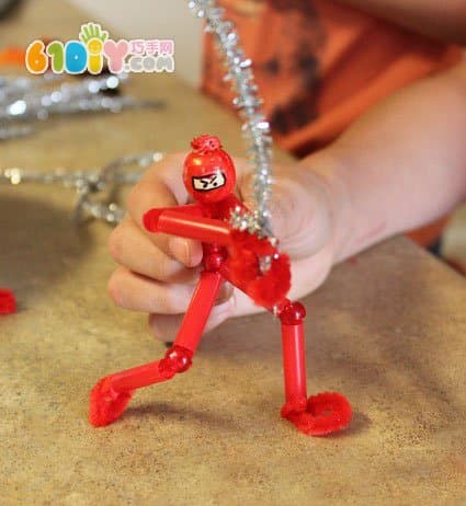 Hairy straws DIY funny ninja