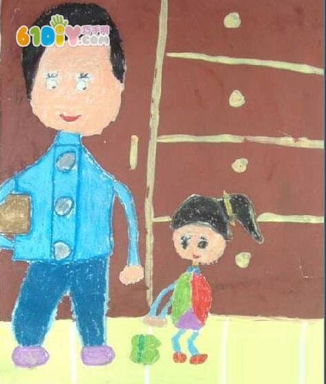 Father's day children's drawing