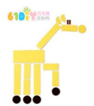 Simple shadow production: running giraffe