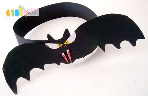 Making scary bat headgear for Halloween