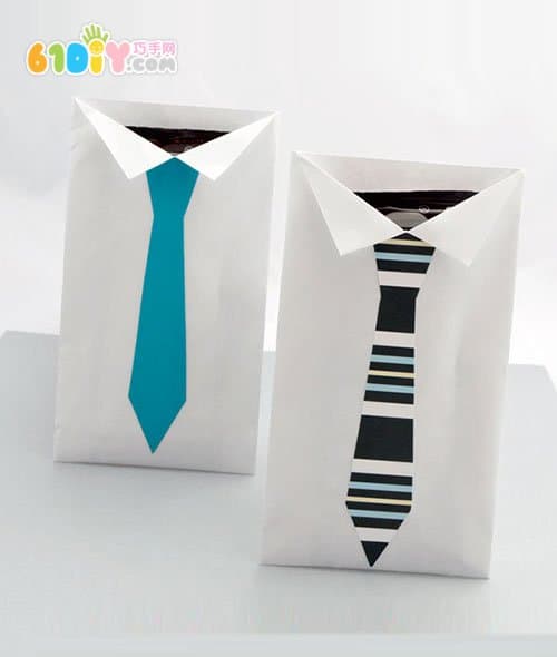 Father's Day DIY Envelope Making Shirt Tie Card