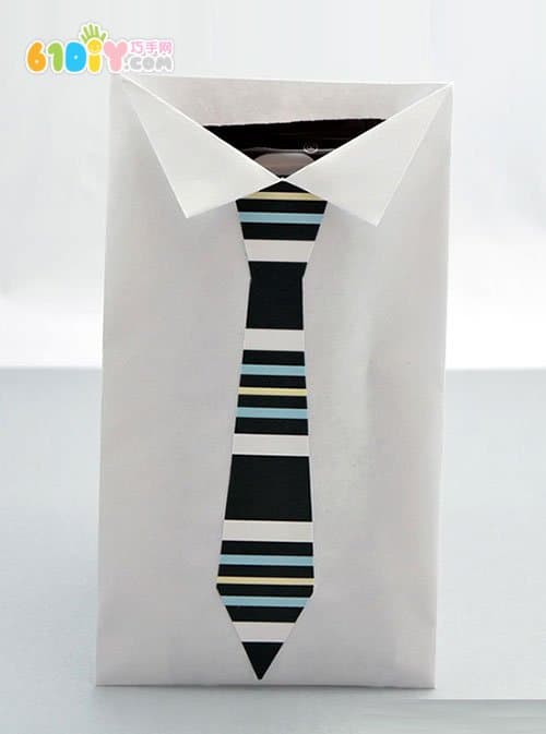 Father's Day DIY Envelope Making Shirt Tie Card