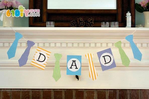 Simple father's day arrangement ornaments