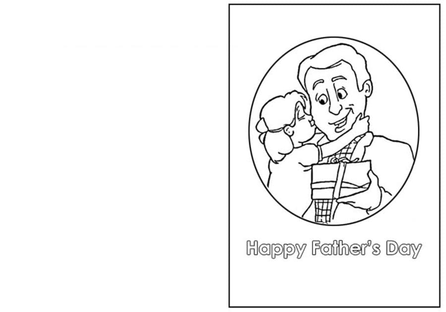 Father's Day Kiss Card Template