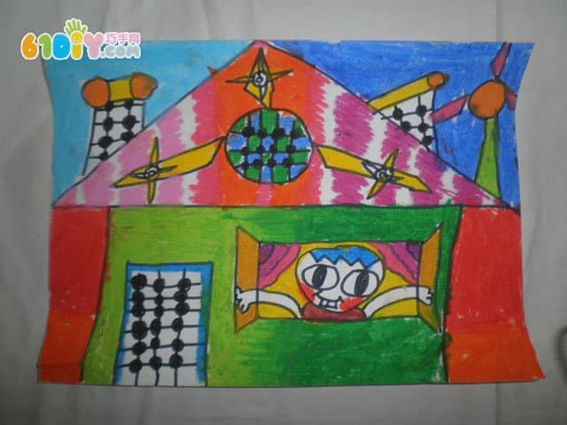 Energy saving and environmental protection theme children's paintings