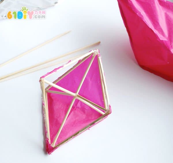 Mid-Autumn Festival DIY Diamond Shaped Lantern Handmade