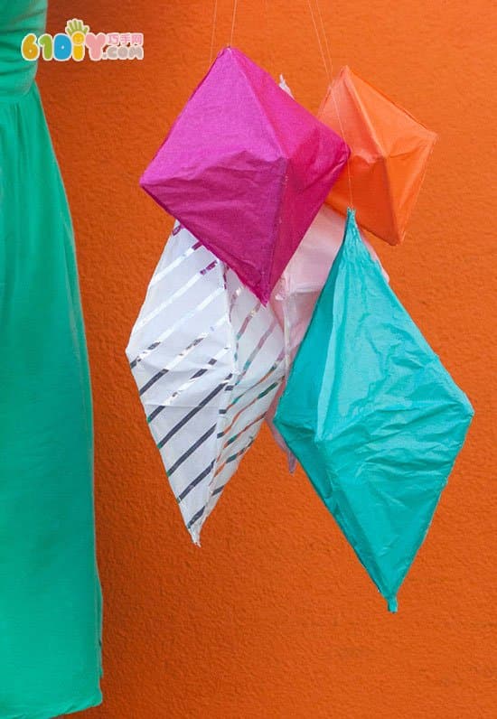 Mid-Autumn Festival DIY Diamond Shaped Lantern Handmade