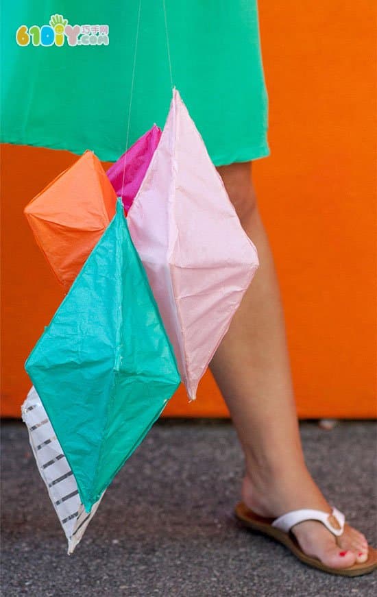 Mid-Autumn Festival DIY Diamond Shaped Lantern Handmade