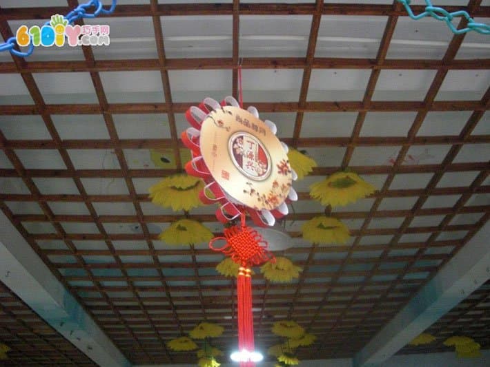 Kindergarten Mid-Autumn Festival Corridor Hanging Mooncake Box Lantern