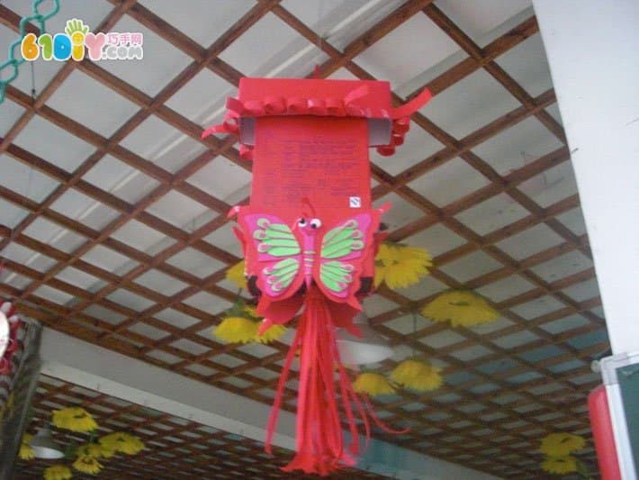 Kindergarten Mid-Autumn Festival Corridor Hanging Mooncake Box Lantern