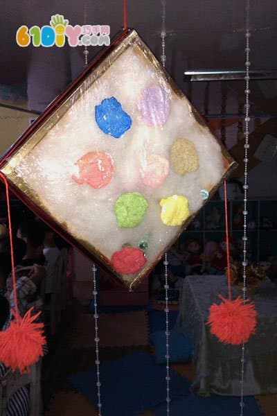 Kindergarten Mid-Autumn Festival Corridor Hanging Mooncake Box Lantern