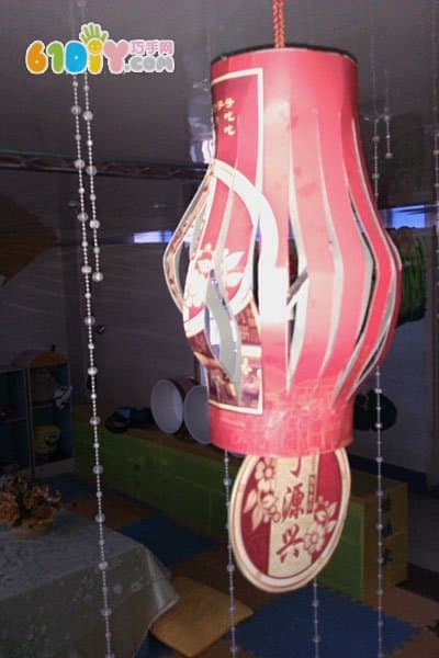 Kindergarten Mid-Autumn Festival Corridor Hanging Mooncake Box Lantern