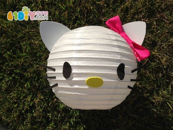 Mid-Autumn Festival handmade KITTY cat cartoon lantern making