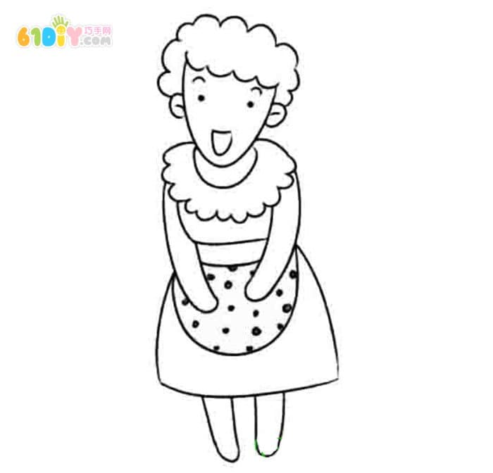 Mother figure drawing picture