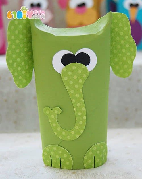 Cute roll paper animal handmade