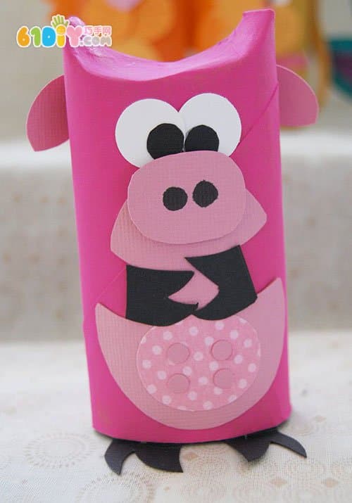 Cute roll paper animal handmade