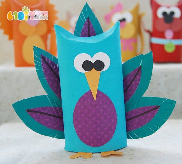 Cute roll paper animal handmade