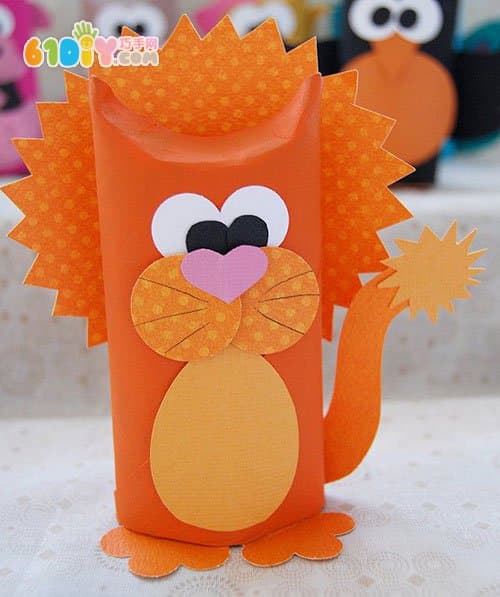 Cute roll paper animal handmade