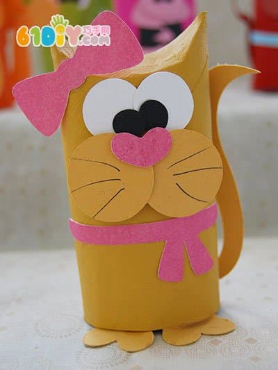 Cute roll paper animal handmade