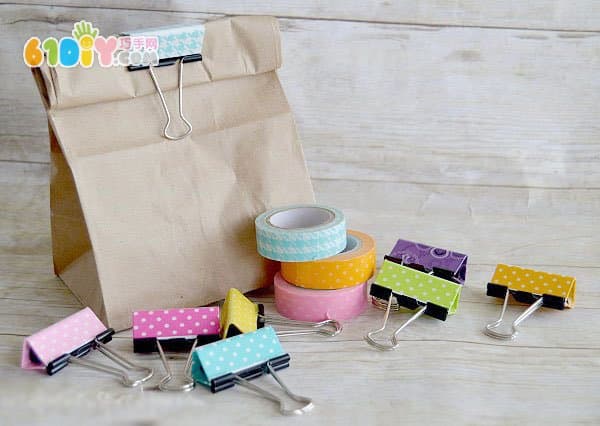 Tape Decoration to Make Beautiful Folders