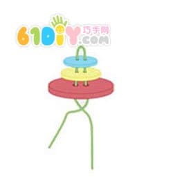 DIY Button Handmade Flower Pot
