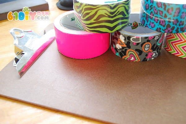 Renovate the Wood Clip with Colored Tape