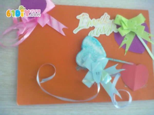 Teacher's Day greeting card work by children