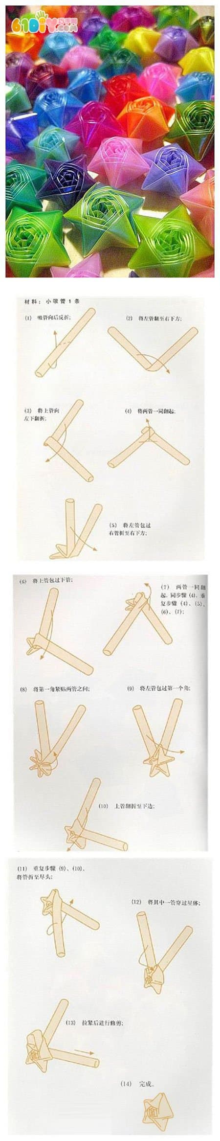 Straw Star Folding