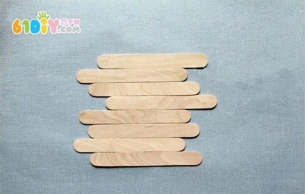 Handmade Ice Cream Stick Shell Ornaments