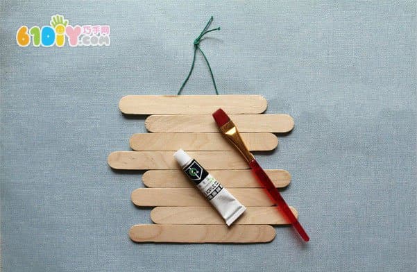 Handmade Ice Cream Stick Shell Ornaments