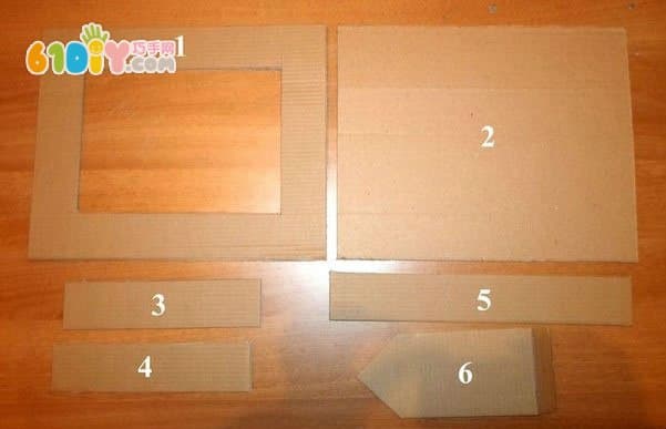 Children's Handmade Egg Shell Waste Cardboard Photo Frame