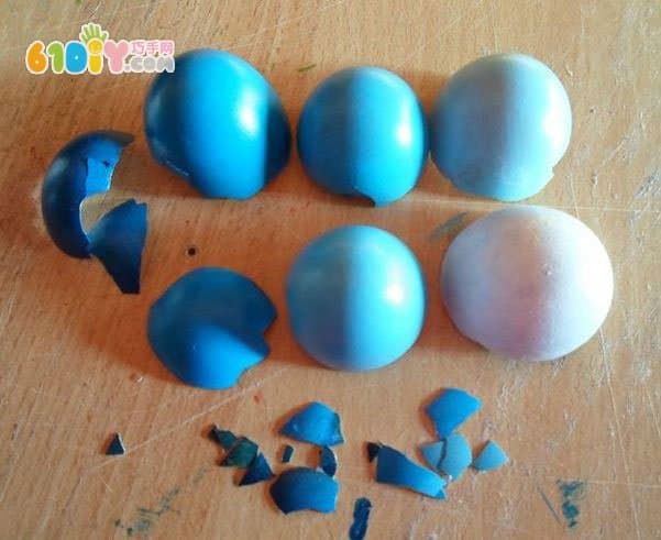 Children's Handmade Egg Shell Waste Cardboard Photo Frame