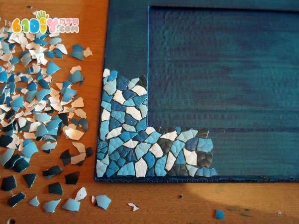 Children's Handmade Egg Shell Waste Cardboard Photo Frame
