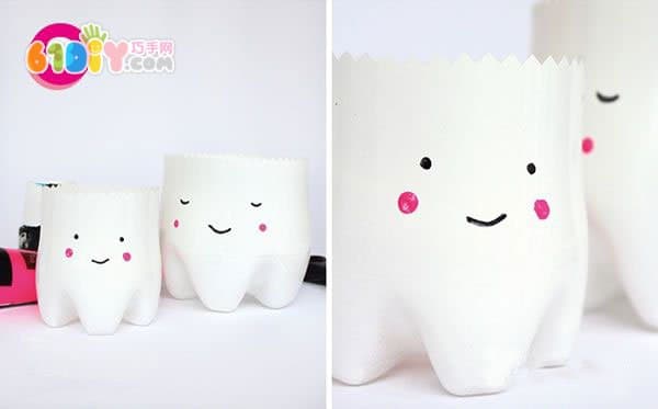 Love Tooth Day Handmade Bottle Making Cute Baby Toothbrush Cup