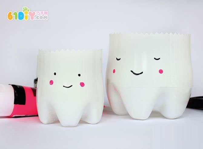 Love Tooth Day Handmade Bottle Making Cute Baby Toothbrush Cup