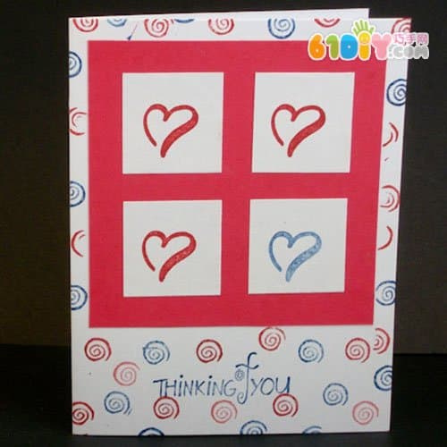 Teacher's Day Card Tutorial: Simple Repeat Print Card