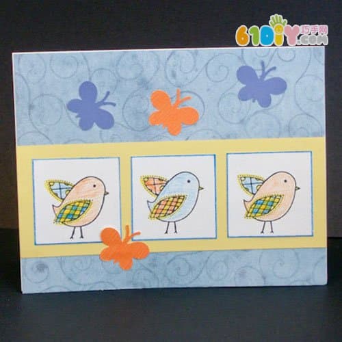 Teacher's Day Card Tutorial Simple Repeat Print Card