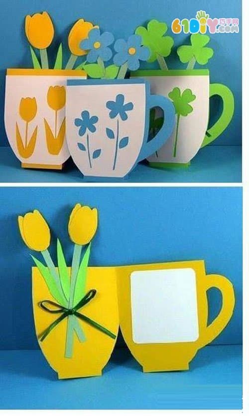 Teacher's Day Handmade Teacup Card